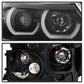 SPYDER xTune 06-08 BMW 3-Series E90 4dr Projector Headlights - Halogen - DRL - Black (PRO-JH-BE9006-FL-BK) 9041716