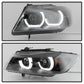 SPYDER xTune 06-08 BMW 3-Series E90 4dr Projector Headlights - Halogen - DRL - Black (PRO-JH-BE9006-FL-BK) 9041716