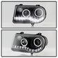 SPYDER Xtune Chrysler 300C 05-10 ( Not 300 ) Halo Projector Headlights Black PRO-JH-C300C-LED-BK 9027734
