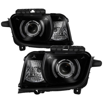 SPYDER xTune 10-13 Chevy Camaro CCFL Halo Projector Headlights - Black Smoked (PRO-JH-CCAM10-LED-BSM) 9040870
