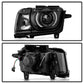 SPYDER 10-13 Chevy Camaro Halogen w/LED DRL Projector Headlight - Black (PRO-JH-CCAM10-OEP-BK(=) 9959097