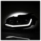 SPYDER xTune 16-18 Chevrolet Camaro Halogen Only Proj Headlights w/ DRL Tube - Black - PRO-JH-CCAM16-LB-BK 9047473