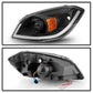 SPYDER xTune 05-10 Chevy Cobalt DRL Light Bar Projector Headlights Black PRO-JH-CCOB05-LBBRL-BK 9046780