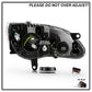 SPYDER xTune Chrysler 200 11-14 Halogen Proj. Headlights w/ Light Bar - Blk PRO-JH-CHR211-LBDRL-BK 9055546
