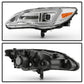 SPYDER xTune Chrysler 200 11-14 Halogen Proj. Headlights w/ Light Bar - Chrome PRO-JH-CHR211-LBDRL-C 9055553