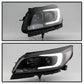 SPYDER xTune 13-15 Chevy Malibu (Halogen Models Only) DRL Light Bar Proj. Headlights - Black PRO-JH-CM13-LB 9046254