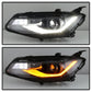 SPYDER 16-18 Chevy Malibu LED Switch Sequential Signal Projector Headlights - Black 9937200