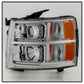 SPYDER Xtune Chevy Silverado 1500/2500/3500 07-13 Halo Projector Headlights Chrome PRO-JH-CS07-LED-C 9027802