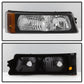 SPYDER xTune Chevy Silverado 03-06 Projector Headlights 4pcs - LED Halo - Black PRO-JH-CSIL03-SET-BK 9036774