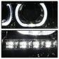 SPYDER Xtune Chevy Silverado 1500/2500/3500 07-13 LED Halo Projector Headlights Chrome PRO-JH-CSIL07-CFB-C 9032202