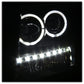 SPYDER Xtune Chevy Suburban 1500/2500 07-14 Halo Projector w/LED Headlights Black PRO-JH-CSUB07-LED-BK 9030291