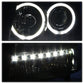 SPYDER Xtune Chevy Suburban 1500/2500 07-14 Halo Projector w/LED Headlights Black PRO-JH-CSUB07-LED-BK 9030291