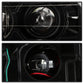 SPYDER xTune 02-09 Chevrolet Trailblazer Projector Headlights Light Bar DRL - Black (PRO-JH-CTB02-LBDRL-BK) 9050749
