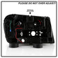 SPYDER xTune 02-09 Chevrolet Trailblazer Projector Headlights Light Bar DRL - Black (PRO-JH-CTB02-LBDRL-BK) 9050749