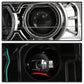 SPYDER xTune 02-09 Chevrolet Trailblazer Projector Headlights Light Bar DRL - Chrome (PRO-JH-CTB02-LBDRL-C) 9050756