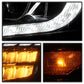 SPYDER Xtune 18-21 Chevrolet Traverse (HID Models) DRL LED Light Bar Projector Headlights - Black Chrome 9052828