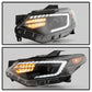 SPYDER 18-21 Chevy Traverse Xenon HID Models DRL LED Light Bar Projector Headlights - Black 9052811