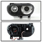 SPYDER xTune 08-14 Dodge Challenger CCFL Halo HID Projector Headlights - Black (PRO-JH-DCHAL08-CCFL-BK) 9036965