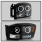 SPYDER Xtune Dodge Ram 1500 06-08 / Ram 2500/3500 06-09 Halo Projector Headlights Black PRO-JH-DR06-LED-BK 9028328