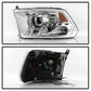SPYDER xTune Dodge Ram 2009-2014 Halo LED Projector Headlights - Chrome PRO-JH-DR09-CFB-C 9036743