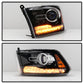 SPYDER Xtune 16-18 Ram 1500/2500/3500 (Projector LED) OEM Style Headlights Black Left (PRO-JH-DR16-OE-BK-L) 9948282