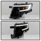 SPYDER xTune Ford Edge 07-10 Light Bar Projector Headlights - Black (PRO-JH-FEDGE07-LB-BK) 9046834