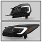 SPYDER xTune 13-16 Ford Escape LED Light Bar Halogen Proj Headlights - Blk Smoke (PRO-JH-FESCA13-LB-BSM) 9042911