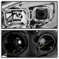SPYDER xTune 13-16 Ford Escape 13-16 LED Light Bar Halogen Proj Headlights - Chrome (PRO-JH-FESCA13-LB-C) 9042928