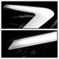 SPYDER xTune 13-16 Ford Escape 13-16 LED Light Bar Halogen Proj Headlights - Chrome (PRO-JH-FESCA13-LB-C) 9042928