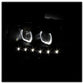 SPYDER Xtune Ford F150 09-14 Projector Headlights Halogen Model Only LED Halo Black PRO-JH-FF15009-CFB-BK 9032226