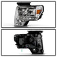SPYDER Xtune Ford F150 09-14 Projector Headlights Halogen Model Only LED Halo Chrome PRO-JH-FF15009-CFB-C 9032240
