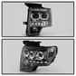 SPYDER Xtune Ford F150 09-14 Projector Headlights Halogen Model Only LED Halo Smoked PRO-JH-FF15009-CFB-SM 9032257