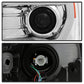 SPYDER xTune Ford F-150 09-14 Projector Headlights - Light Bar DRL - Chrome PRO-JH-FF15009-LBDRL-C 9037269