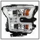 SPYDER xTune 15-17 Ford F-150 DRL LED Light Bar Projector Headlights - Chrome (PRO-JH-FF15015-LB-C) 9042959