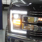 SPYDER xTune 17-19 Ford F250/350 Super Duty Halogen Only Full LED Headlights - Blk (PRO-JH-FF25017-FLED-BK) 9050824