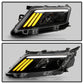 SPYDER xTune 10-12 Ford Fusion Projector Headlights - Light Tube DRL - Black (PRO-JH-FFU10-LB-BK) 9041778
