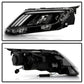 SPYDER xTune 10-12 Ford Fusion Projector Headlights - Light Tube DRL - Black (PRO-JH-FFU10-LB-BK) 9041778