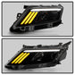 SPYDER xTune 10-12 Ford Fusion Projector Headlights - Light Tube DRL - Black Smoked (PRO-JH-FFU10-LB-BSM) 9041761