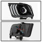 xTune Ford Mustang 05-09 Halogen w LED DRL Projector Headlights - Black PRO-JH-FM05-LED-BK 9949364