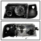 SPYDER Xtune Ford Ranger 93-97 Projector Headlights w/ Corner Lights Black PRO-JH-FR93-SET-BK 9029387