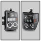 SPYDER Xtune Ford F250/350/450 Super Duty 08-10 Projector Headlights LED Halo Black PRO-JH-FS08-LED-BK 5076267