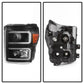 SPYDER Xtune Ford Super Duty 11-16 Projector Headlights Light Bar Drl Black PRO-JH-FS11-LBBRL-BK 9034923