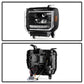 xTune GMC Sierra 1500 14-15 Sierra 2500 3500 15-17 Headlight Halogen Mdls- Black PRO-JH-GS14-FLED-BK 9050107