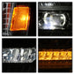 xTune GMC Sierra 1500 14-15 Sierra 2500 3500 15-17 Headlight Halogen Mdls- Chrome PRO-JH-GS14-FLED-C 9050114