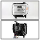 xTune GMC Sierra 1500 14-15 Sierra 2500 3500 15-17 Headlight Halogen Mdls- Chrome PRO-JH-GS14-FLED-C 9050114