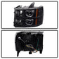SPYDER Xtune GMC Sierra 1500/2500/3500 07-13 Projector Headlights LED Halo Black PRO-JH-GSIE07-CFB-BK 9032264