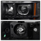 SPYDER Xtune GMC Sierra 1500/2500/3500 07-13 Projector Headlights LED Halo Black PRO-JH-GSIE07-CFB-BK 9032264