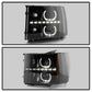SPYDER Xtune GMC Sierra 2500/3500HD 07-13 Projector Headlights LED Halo- Black Smoked PRO-JH-GSIE07-CFB-BSM 9032271