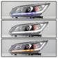 SPYDER xTune 13-15 Honda Accord LED Blue Start / Sequential Signal DRL Proj - Blk - PRO-JH-HA14-4D-SLED-BK 9944468