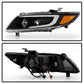 xTune 03-08 Infinity FX35/FX45 DRL Light Bar Projector Headlights - Black PRO-JH-IFX3503-LB-BK 9045325